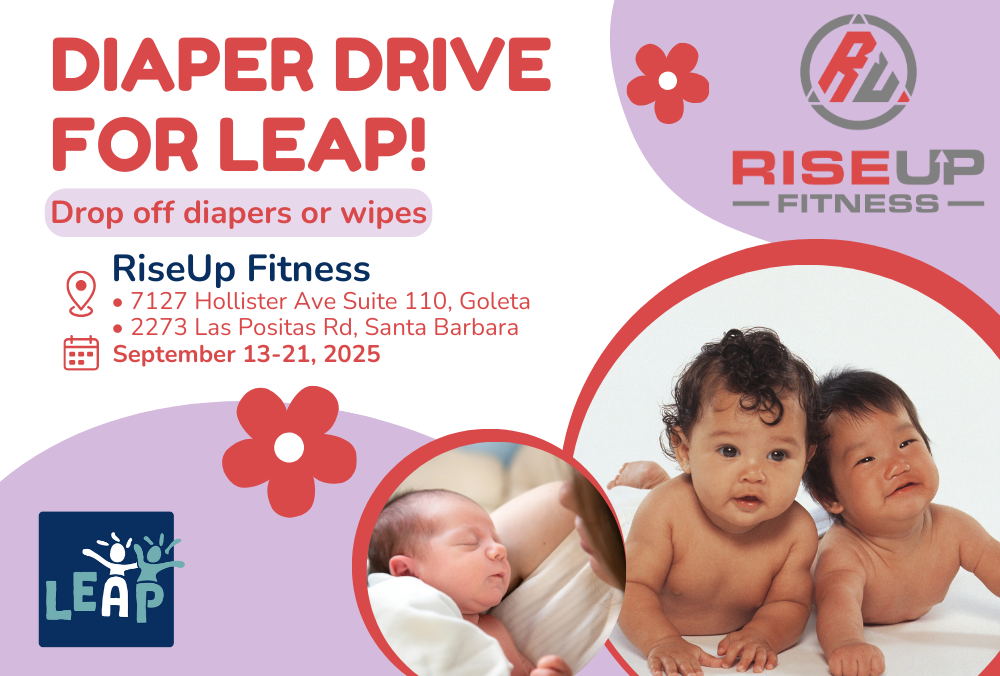 RiseUp Fitness’ Diaper Drive for LEAP