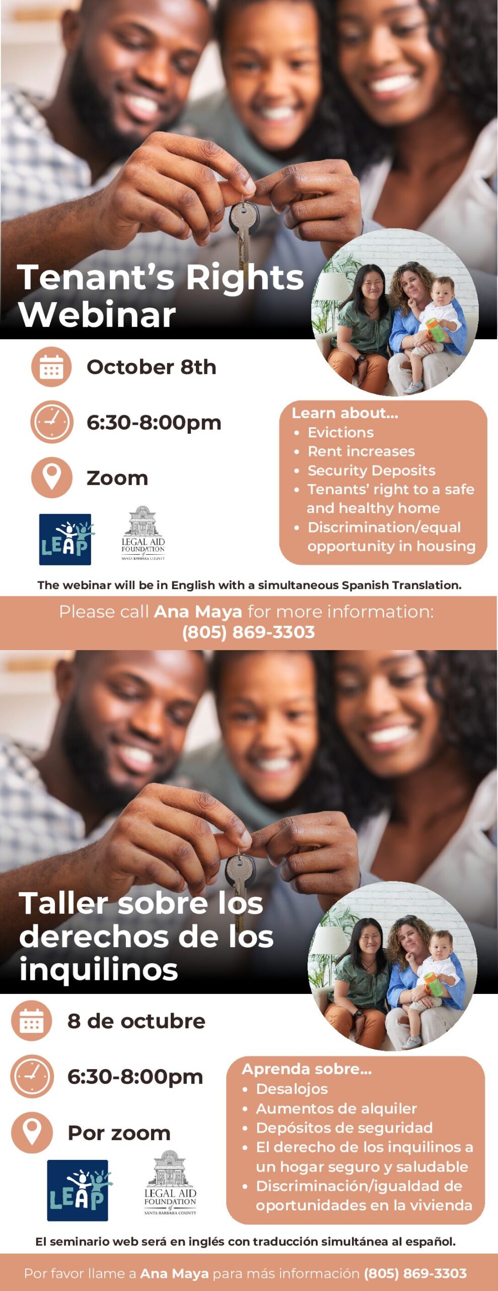 Tenant’s Rights Webinar | Taller sobre los derechos de los inquilinos